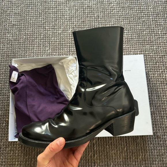 Eytys Blaise Black Leather Zippered Boot main image 16